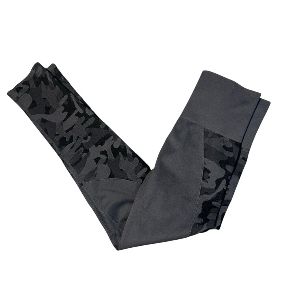 ZYIA Active Black Gray Camo Seamless Leggings